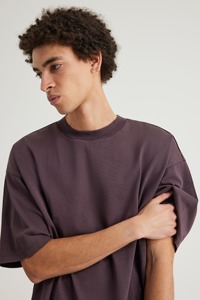 Camiseta Personalizada para Hombre 100% Algodón, Fabricante, Corte Holgado, Hombros Caídos, Lavado Vintage, Ecológica, 320g, Impresión Serigráfica - Product Image 2