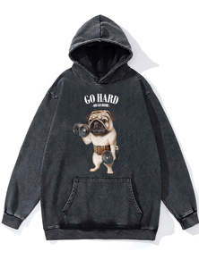 Sudadera con Capucha de Diseño Moderno 2026, Personalizada, 100% Algodón, Lavado Ácido, Talla Grande, Estilo Urbano, Secado Rápido, Estampado Gráfico DTG - Product Image 5