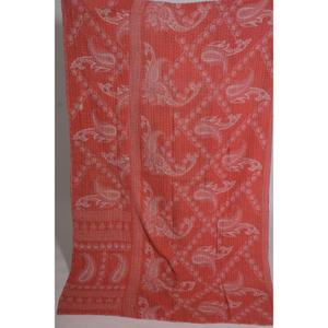 Colcha Kantha Hecha a Mano, Ecológica, con Diseño Floral Vintage, Manta de Algodón Estilo Boho Indio, Reversible, Lavable, Decoración para el Hogar, Regalo - Product Image 2