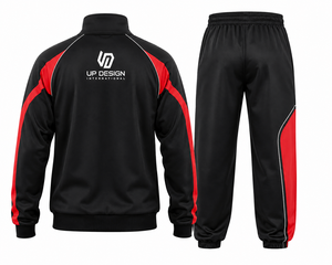 Chándal Deportivo Personalizado de Poliéster para Hombre, con Cremallera Completa, Ropa Deportiva para Correr, Conjunto de Entrenamiento, Fabricante OEM ODM - Product Image 3