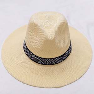 Sombreros de Paja Estilo Vaquero de Diseño Promocional, Venta Directa de Fábrica, Precio Moderado, Sombrero de Paja Personalizado para Hombre con Correa de Cuero - Product Image 3