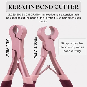 Cortador de Adhesivos de Queratina Profesional, Herramienta de Eliminación de Extensiones de Cabello, Alicates de Acero Inoxidable para Romper Adhesiones - Product Image 4