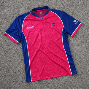 เสื้อคริกเก็ต Dravelle Industry Pro ราคาโรงงาน OEM ผลิตตามสั่ง ผ้าโพลีเอสเตอร์ซับลิเมชั่น แห้งเร็ว สำหรับกีฬา - Product Image 1
