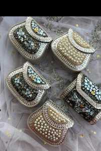 กระเป๋าถือคลัทช์หนังลายโมเสกสีสันสดใสกระเป๋าโลหะดีไซน์ใหม่กระเป๋าคลัทช์สำหรับสุภาพสตรีโดย fwe - Product Image 4