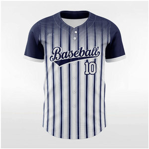 Maillot de baseball 2026 100 % polyester imprimé par transfert thermique, design personnalisé, manches courtes, respirant, tenue d'équipe - Product Image 1