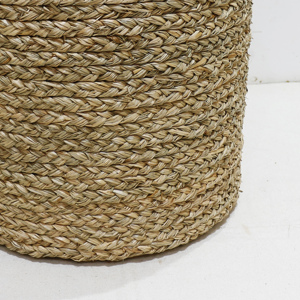 Panier en osier tressé Artex Dong Thap Factory, artisanat écologique en jacinthe d'eau et corde de jonc de mer, modèle MK7032A-1NA - Product Image 6