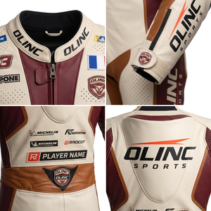 Traje de Motociclismo de Cuero Vacuno Tejido a Medida, Transpirable, con Protección CE, para Hombre, OEM, ODM, Marca Privada, Prenda Exterior de una Pieza - Product Image 4