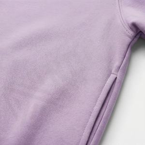 Sudadera con capucha extragrande de algodón polar, personalizada con logo bordado, teñida lisa para otoño, suave y cálida, al por mayor - Product Image 5