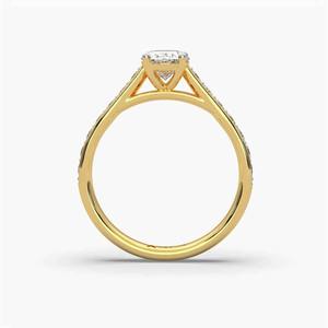 แหวนหมั้นเพชรโมอิสซาไนต์ทรงรี ดีไซน์โดดเด่นทันสมัย เหมาะสำหรับเป็นของขวัญวันครบรอบแต่งงานและงานปาร์ตี้ มีจำหน่ายในราคาส่งออก - Product Image 4