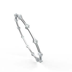 Anillo de eternidad de platino con esmeraldas y diamantes, con diamantes naturales de corte baguette, certificado por GIA, joyería clásica de compromiso para mujer. - Product Image 1