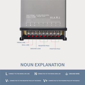מכירה חמה של גשם חסינת <span class=keywords><strong>500w</strong></span> 12v הוביל אספקת חשמל לתאורת שילוט הוביל עם אספקת חשמל - Product Image 2
