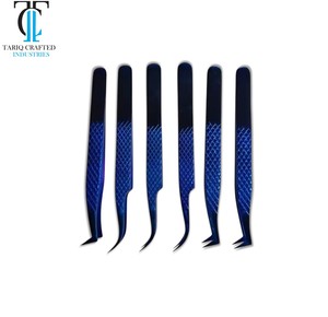 Pince à épiler incurvée en acier inoxydable pour extensions de cils, pointe lisse – Pince à isolation de précision pour volume de cils, pour usage professionnel - Product Image 3