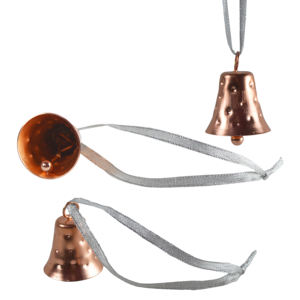 Campanas Colgantes con Decoración Festiva para Interiores, Campana de Hierro con Diseño de Árbol de Navidad, Acabado Plateado Decorativo - Product Image 2