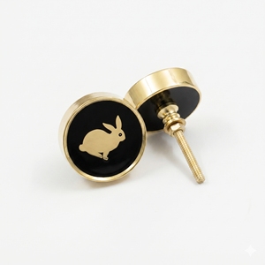 Luxury Resin Brass Door Knob Decorative Floral Cabinet Knob Furniture Drawer Pull Handle for Kitchen <b>Wardrobe</b> Dresser - Product Image 5