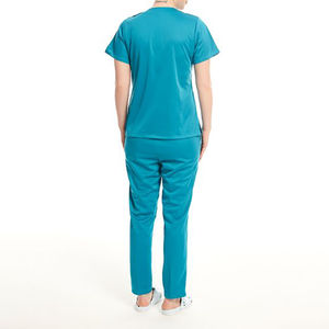 Uniformes de Enfermería Personalizados al por Mayor, Transpirables y Elásticos, Conjuntos de Uniformes de Hospital Unisex de Mezcla de Algodón y Tela Twill - Product Image 3