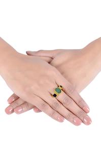 Anillo Ajustable de Aleación de Lujo Chapado en Oro para Mujer, Joyería de Moda, Regalo para Chicas, Disponible al Mejor Precio - Product Image 4