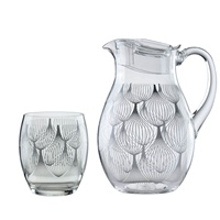 Gobelet et carafe à eau à motif de couleur dorée, ensemble de carafe à eau