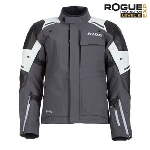 Blouson de moto Kodiak pour homme, manches longues, color block, imperméable, polyester/nylon, gris, noir, blanc, toutes saisons, vêtements de course - Product Image 1