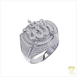 Anillo de Corona de Plata 925 Premium con Diamante Cultivado en Laboratorio y Diseño Impresionante para Mayoristas y Revendedores de Joyería - Product Image 2
