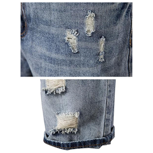 Wholesale Streetwear Vintage Washed Ripped Denim <b>Jean</b> Shorts Manufacturer Custom Baggy Blank <b>Jeans</b> Short Men OEM Serviced - Product Image 2