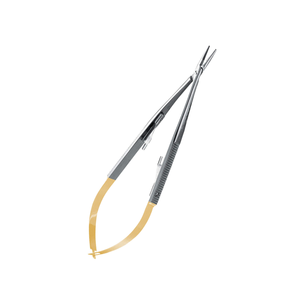 Micro Straight Castro Perma Sharp Needle <b>Holder</b> 14 cm Surgical Dental Instrument Stainless Steel Precision Suturing Kit - Product Image 2