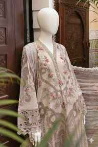 Salwar Kameez Dupatta de style pakistanais et indien en tulle brodé, longueur cheville, pour femme, tenue de soirée, robe de mariage, protection solaire - Product Image 3