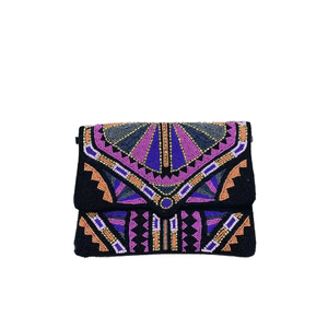 Bolso de Mano de Yute Bordado a Mano, Bolso Étnico Hecho a Mano para Mujer, Bolso de Noche Elegante y Tradicional para Fiesta - Product Image 5