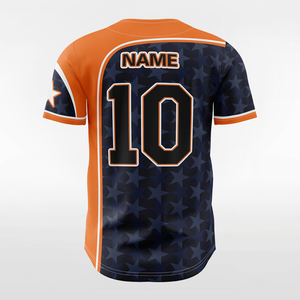 Custom Baseball Jersey Unisex Adult Short Sleeve Sublimated Breathable 100% Polyester Regular Fit Personalized Team Sports - Product Image 3