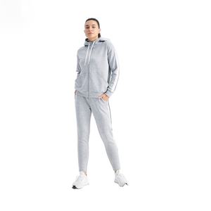 Survêtement pour femme avec logo personnalisé, 100% coton molletonné, impression numérique personnalisée, manches longues, matière respirante, survêtement pour femme - Product Image 6