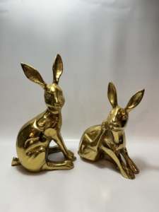 Modern Gold Aluminium Giraffe Figurine Metal <b>Safari</b> <b>Animal</b> Statue Desktop Paperweight <b>Home</b> Living Room Shelf Tabletop <b>Decor</b> - Product Image 5