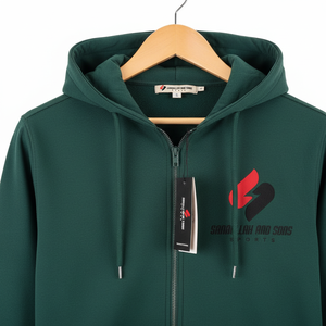 Sweat à capuche zippé en polaire pour homme, personnalisable, chaud, décontracté, vêtements de sport, fournisseur en gros, OEM, en vrac - Product Image 2