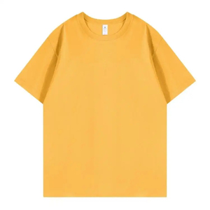 Camiseta de Manga Corta Oversize Roja para Hombre, Color Liso, Cuello Redondo, Informal, para Marca Privada - Product Image 4