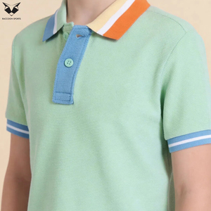 Smart Casual Kids Boys Polo Shirts Button <b>Down</b> Collar Premium Children Polo Tees Custom Logo Wholesale Boutique Boys Clothing - Product Image 6