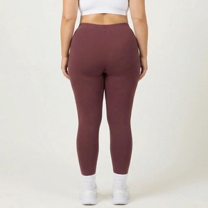 OEM High Waist Athletic Workout Yoga Pants for Women 4 XL Plus Size Leggings with <b>Tummy</b> <b>Control</b> & Butt Lift Sports Bra Set - Product Image 3