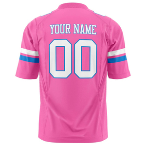 Custom Pink Soccer Jersey With Name And Number Sublimated Print Breathable <b>Mesh</b> <b>Short</b> Sleeve Unisex Adult Sports Apparel custom - Product Image 5
