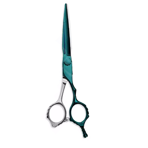 Ciseaux à cheveux professionnels personnalisés avec logo, pour droitiers, légers, durables, lame en acier inoxydable, manche moyen, outil de salon - Product Image 4