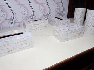 Caja de Pañuelos de Resina Hecha a Mano de Alta Calidad, Adornos para el Hogar Axiom, para Uso en Hoteles y en el Hogar, Vajilla con Incrustaciones - Product Image 4