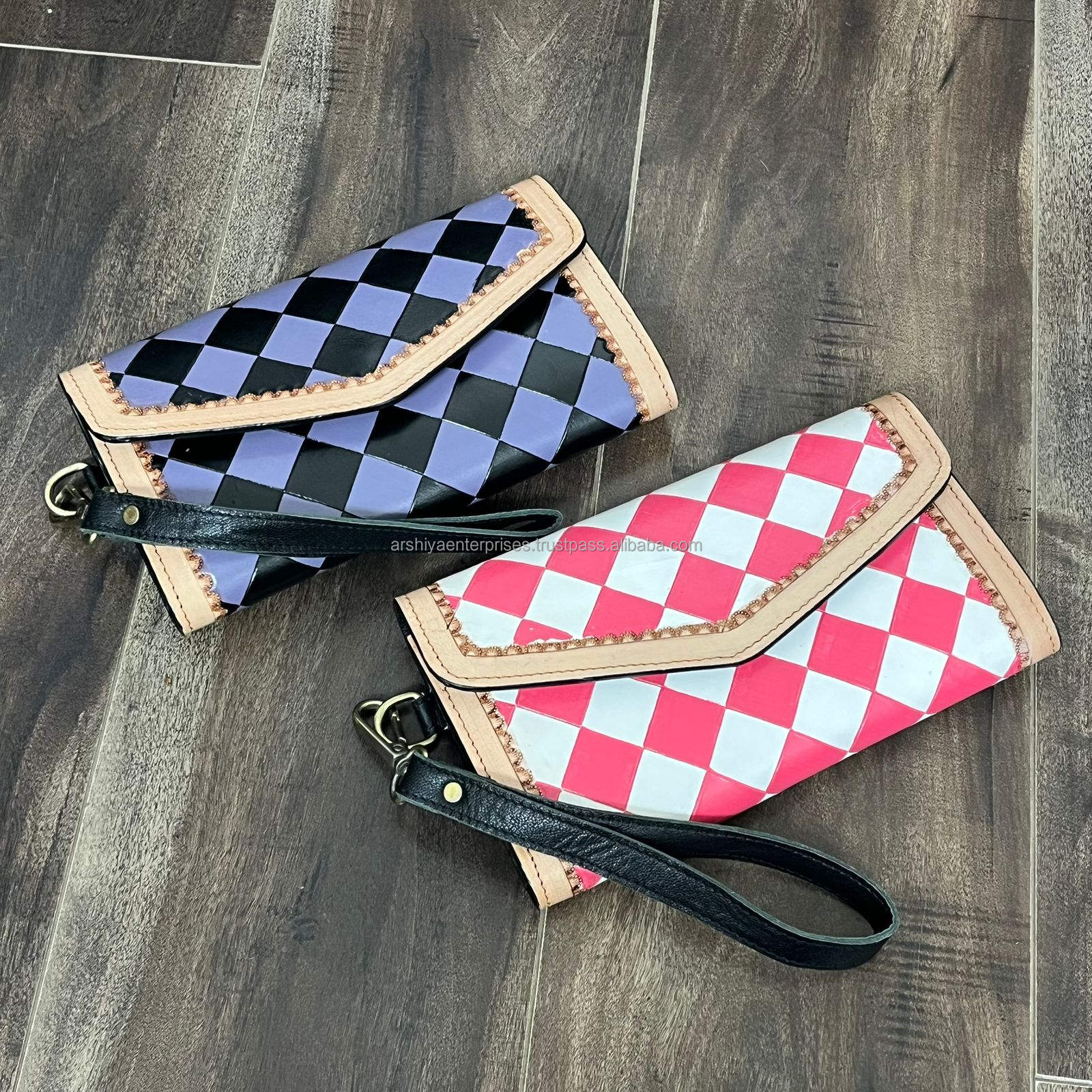 Purple & Black Checkered