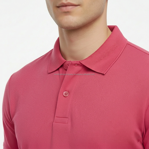 Modern 2 <b>Button</b> 100% Cotton Pique Polo Shirt Custom Embroidery Logo Men Plain Blank Polo Tee Premium High Quality Slim Fit Polo - Product Image 4