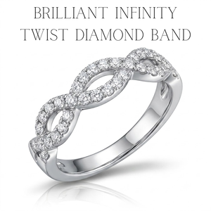 Anillo de Diamantes Trenzado de Oro de 18K de Alta Gama, Anillo de Bodas Entrelazado para el Mercado de EE. UU. y Reino Unido, Fabricante Personalizado - Product Image 1