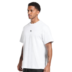 Mens Oversized Athletic Gym T <b>Shirt</b> Breathable Fitness Workout Tee Loose Fit Training Performance <b>Shirt</b> <b>White</b> - Product Image 3