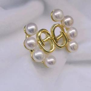 Boucles d'oreilles en perles d'eau douce violettes Zhuji 9-10 mm, argent S925, défauts mineurs, qualité fine, clous d'oreille pour la vente en gros transfrontalière en direct - Product Image 3