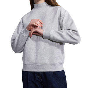 Women's Winter Streetwear Mockneck Pullover Sweatshirt Eco-Friendly Polyester/Cotton Quick Dry Breathable Anti-Pilling Front - Product Image 2