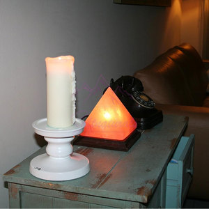 Classic Design Himalayan Pyramid Shaped Salt <b>Lamp</b> Handcrafted Himalayan Pyramid Shaped Salt <b>Lamp</b> For <b>Table</b> - Product Image 3