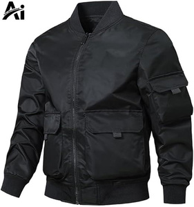 Chaqueta Bomber de Invierno para Hombre, Ecológica y Moderna, de Alta Calidad, con Diseño Nuevo y a la Moda, Transpirable, Cuello en V, Estilo Urbano, Venta al Por Mayor - Product Image 5