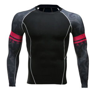 Camiseta Deportiva de Manga Larga de Compresión de Secado Rápido, Transpirable y Anti-UV para UFC, MMA, BJJ, Gimnasio y Surf - Product Image 1