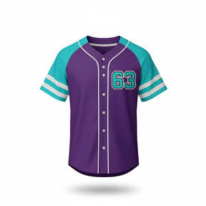 Camiseta de béisbol personalizada para hombre, material ligero de alto rendimiento, ideal para partidos de práctica de deportes de equipo y uso diario. - Product Image 1