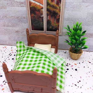 Charming <b>Miniature</b> Bed Set Decor for Your Doll House - Product Image 6