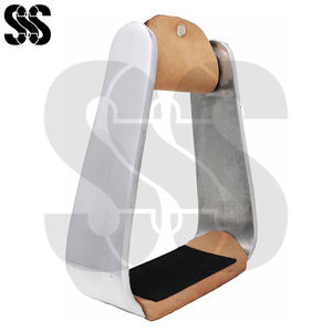 Estribos Resistentes para Caballos de Estilo Western, Acero al Carbono, Acero Inoxidable, Resistentes al Óxido, Hechos en Pakistán, SHER SONS SPORTS SSS-WS-4205 Personalizados - Product Image 3