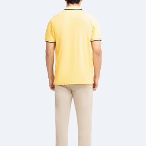 Custom High-Quality Pique Quick-Dry Polo <b>Shirt</b> <b>Men</b> Summer <b>Yellow</b> Polo Short-Sleeve <b>Men's</b> T <b>Shirt</b> Casual Cotton Polo <b>Shirt</b> - Product Image 2